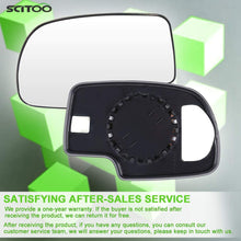SCITOO Exterior Mirror Replacement Glass Lens Manual fit 1999-2006 Chevrolet Silverado Suburban GMC Sierra Yukon Driver Left Side Towing Mirror Replacement Glass