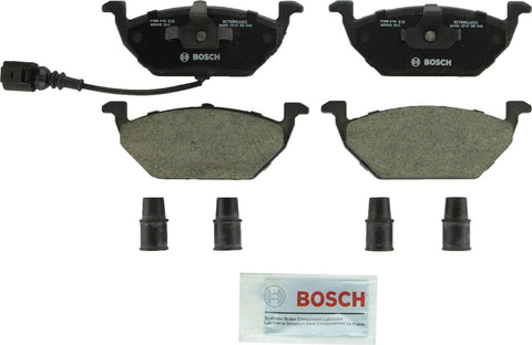 Bosch BC768A QuietCast Premium Ceramic Disc Brake Pad Set For Volkswagen: 2000-2010 Beetle, 2000-2006 Golf, 2007-2010 Golf City, 1999-2005 Jetta, 2007-2009 Jetta City; Front