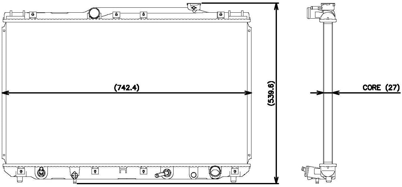 Denso 221-3100 Radiator