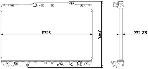 Denso 221-3100 Radiator