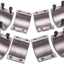 4pcs Tube Clamps On 1.75" Universal Roll Cage Mounts Lightbar Mounts 4 Bolt
