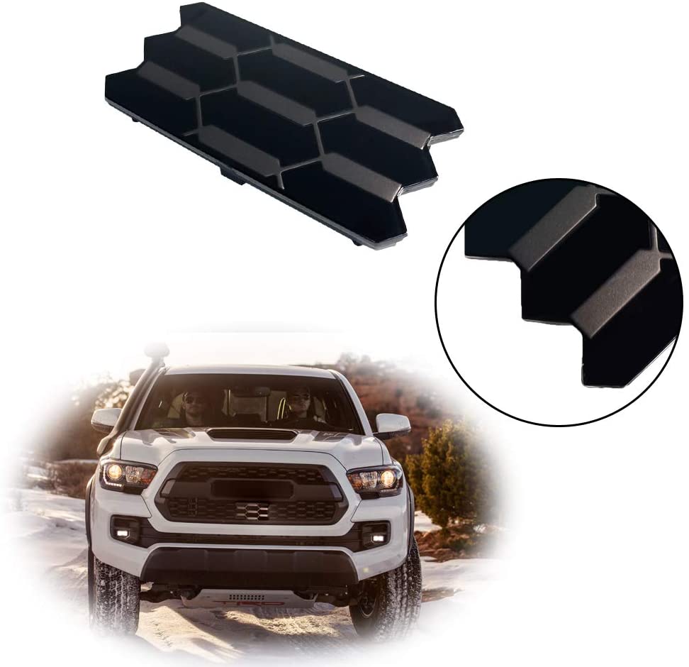 Adiil Front Grille Garnish Radar Sensor Cover Compatible with Tacoma TRD PRO 2018 2019 TSS Sensor Cover