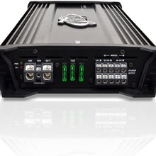 Lanzar Amplifier Car Audio, 3,000 Watt, 5 Channel, 2 Ohm, Bridgeable 4 Ohm, MOSFET, RCA Input, Bass Boost, Mobile Audio, Amplifier for Car Speakers, Car Electronics, Wireless Bluetooth (HTG558BT)