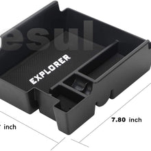 Vesul Updated Designed Armrest Secondary Storage Box Glove Pallet Center Tray Console Organizer Compatible with Ford Explorer 2012 2013 2014 2015 2016 2017 2018 2019