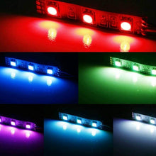 iJDMTOY (2) 3-SMD-5050 RGB LED Demon Eye w/Remote Control Compatible With Car Motorcycle Projector Headlight Demon Eyes Retrofit