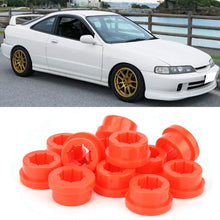 Akozon Car LCA Red Bushings, 12pcs Rear Camber Bushings Replacement Bushings Lower Control Arm Rear Camber Fit for EG6-EK9 88-05 (Red)