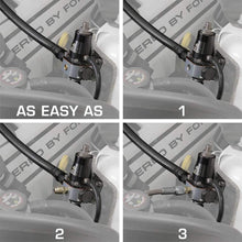 GlowShift Sensor Relocation Hose Kit for Oil & Fuel Pressure Sensors - Includes 3' Fuel Rated Steel Braided Hose, (2) -4 AN Fittings with Male & Female 1/8-27 Threads & 3/4" Cushion Clamp