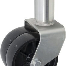 CURT 28155 Marine Boat Trailer Jack with 6-Inch Wheels, 1,500 lbs. 10-3/8 Inches Vertical Travel