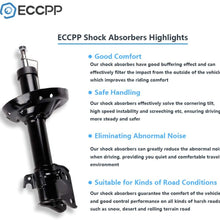 Shocks Struts,ECCPP Front Pair Shock Absorbers Strut Kits Compatible with 2009 2010 Subaru Forester 339169 72678 339170 72679
