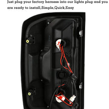 ROADFAR Tail Light Assembly Black/Smoke Tail Light Lamps Driver and Passenger Replacement fit for 2014-2017 Chevy Silverado