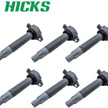 HICKS UF-502 Ignition Coil Pack Set of 6 for 2006-2010 Dodge Charger Nitro Magnum & Chrysler 300 Sebring Pacifica Town & Country 2.7L 3.5L 4.0L V6, Replace 4606869AA 4606869AB