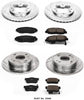 Power Stop K698 Front & Rear Brake Kit with Drilled/Slotted Brake Rotors and Z23 Evolution Ceramic Brake Pads