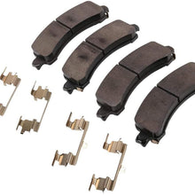 GM Genuine Parts 171-1233 Rear Disc Brake Pad Set with Clips