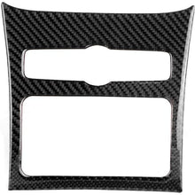 Rear Air Conditioning Vent Fe Cover, Carbon Fiber Car Rear Air Condition Vent Sticker Trim Decoration Fit for A6 2005-2011
