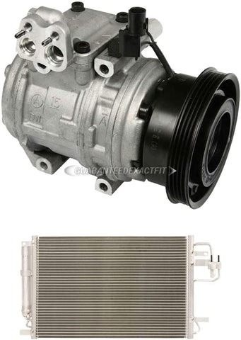 For Hyundai Tucson Kia Sportage OEM AC Compressor w/A/C Condenser & Drier - BuyAutoParts 61-86532RU New