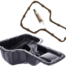 FEIPARTS Engine Oil Pan for 98-08 Toyota Celica Corolla Matrix L4 1.8L Equipped with Oil Pan Gasket OE Solutions 264-314 Oil Drain Pan