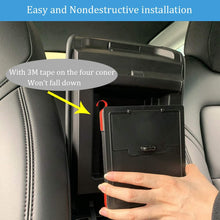 Farmogo Tesla Model 3 Model Y Armrest Hidden Storage Box Center Console Organizer Tray (Black)