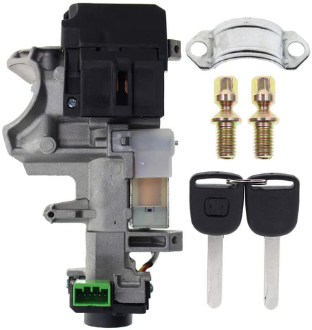 FUYAO Ignition Switch Lock Cylinder 35100-SDA-A71 Auto Trans with 2 Chip Keys for 2003-2011 Honda Accord Civic CRV Odyssey