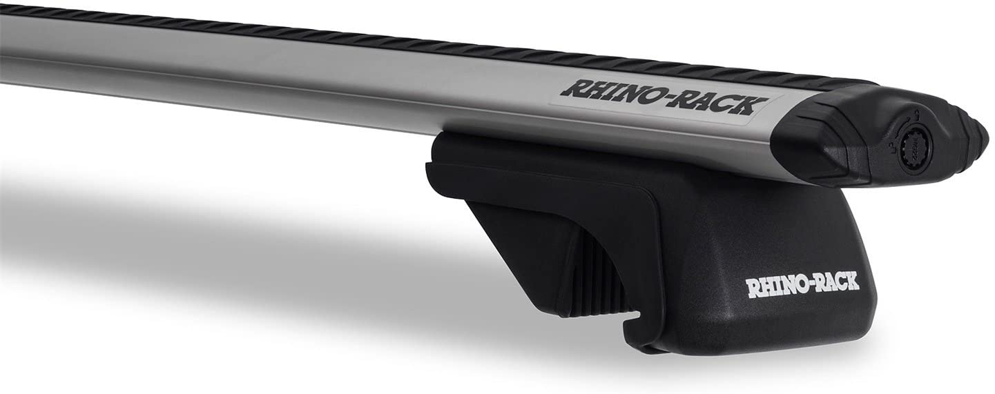 Rhino-Rack USA JA9142 Vortex SX Roof Rack System Incl. Mount Kit 2 Silver Vortex Bars 4 Legs Length 1260mm w/Roof Rails Vortex SX Roof Rack System