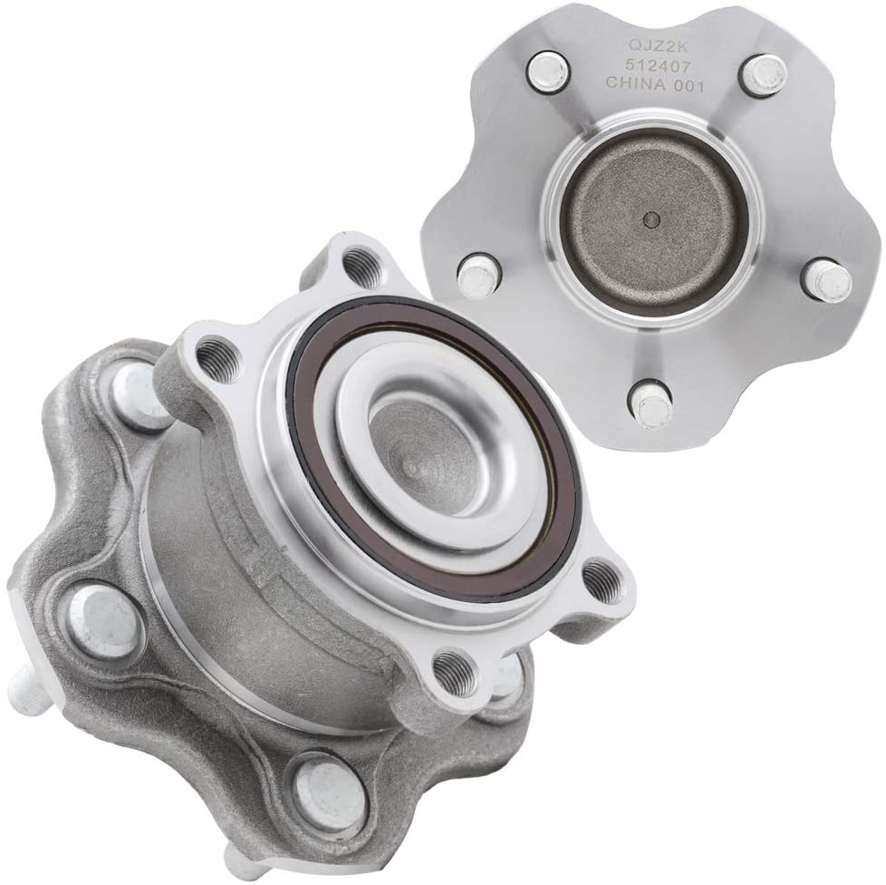 QJZ [2-Pack 512407 - Rear Driver and Passenger Side Wheel Hub Bearing Assembly Compatible with 2009-2014 Nissan Murano, 2011-2017 Nissan Quest [FWD Models ONLY] [Cross Reference: BR930746, HA590237,