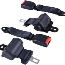 VB WYLL 2 PCS Universal Retractable Golf Cart Seat Lap Belts for EZGO/Yamaha/Club Car