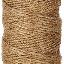 KINGLAKE 328 Feet Natural Jute Twine Best Arts Crafts Gift Twine Christmas Twine Durable Packing String for Gardening Applications