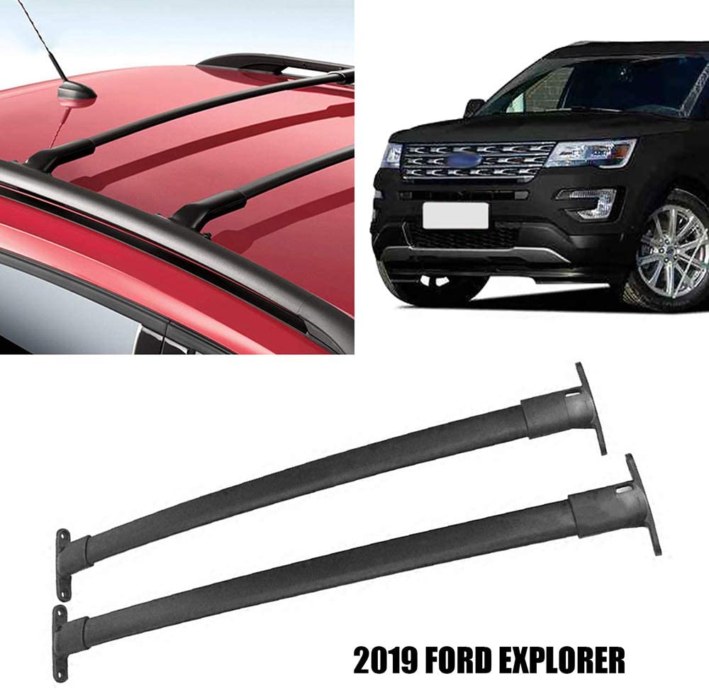 Yeeoy Locking Roof Rail Crossbars Baggage Luggage Aluminum Rail Cross Bar Replacement for 2016-2019 Ford Explorer