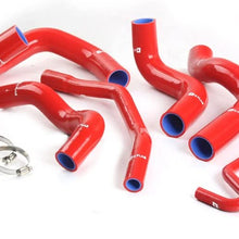 Silicone Radiator Coolant Hose Kit Clamps For 2005-2006 Ford Mustang GT V8 / 2005-2010 Ford Shelby GT500 Red