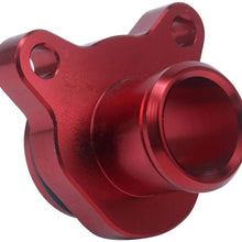 Partol Aluminum Automotive Water Hose Fitting Replacement for BMW 335i, 335xi, 135i, 2006-2010 325i, 330i, 525i, 525xi, 528i, 528xi, 530i, 530xi Engine - Replace#OEM 11537541992 11537544638 (Red)