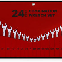 Best Value 24-Piece Master Combination Wrench Set with Roll-up Storage Pouch | SAE 1/4” to 1” & Metric 8mm to 24mm