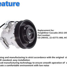 labwork AC Compressor & A/C Clutch CO 29043C Replacement for Freightliner Cascadia 2012-2015 22-65771-000, 447280-1501