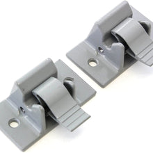 Red Hound Auto Mounting Brackets (2) Compatible with Dometic Sunchaser Lower Awning Arm Bottom Replacement Gray RV Camper Trailer