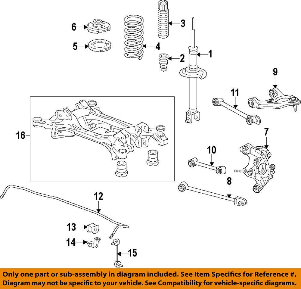 Genuine Honda (52675-T2A-A01) Shock Absorber Mounting Base