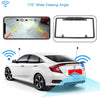 WiFi Wireless License Plate Frame Reversing Camera IR Night Vision PZ439, with IP67 Waterproof Rating, 170 Degrees Perfect Viewing Angle and 8 Infrared Night Vision Lights