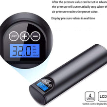 YTA Portable air Compressor,150 PSI Electric Auto Pump for Car Motorcycle Bike with Digital LCD 150 PSI for Car, Truck, Bicycle USB Rechargeable, Easy to Read W/Digital Pressure