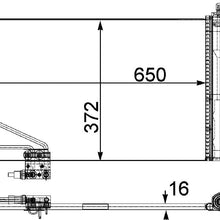 MAHLE Behr AC 448 000P A/C Condenser