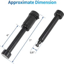METOWARE Trailer Hitch Receiver Pin Lock, 5/8" Dia, 4” Long Pin, with 8 Rubber O-Rings, Fits 3" Receiver Tubes, Black Hitch Pin Lock for Class III IV Hitches, Trailer, Truck, Car and Boat (1 Pack)