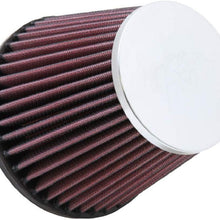 K&N Universal Clamp-On Air Filter: High Performance, Premium, Replacement Engine Filter: Flange Diameter: 2.75 In, Filter Height: 4.375 In, Flange Length: 0.75 In, Shape: Round Tapered, RC-9980