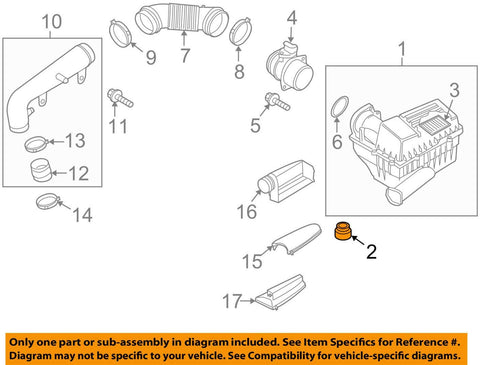 Genuine Air Filter Buffer Rubber Engine Cover Mount 036129689B