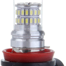 SCITOO White H11 LED Bulbs 48SMD LED Light with Projector for Fog Light Plug and Play Style,2Pcs