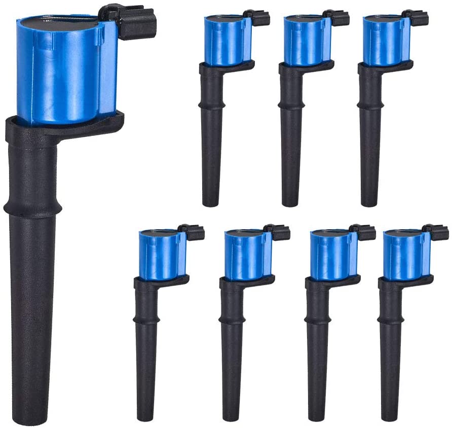 ENA Set of 8 High Performance Ignition Coil Compatible with 94-12 Lincoln Navigator Continental compatible with GT Mustang Panoz Avanti 4.6L 5.4L (8)