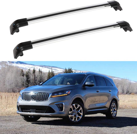 ECCPP Roof Rack Crossbars fit for Kia Sorento 2014-2019 Rooftop Luggage Canoe Kayak Carrier Rack - Fits Side Rails Models ONLY