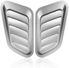 Cartey 1 Pair ABS Car Universal Decorative Intake Scoops Turbo Bonnet Vent Cover Hood Auto Accessory