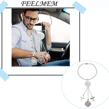 FEELMEM Guardian Angel Prayer Car Charm Driver Gift Guardian Angel Protect Me and My Passengers Rearview Mirror Pendant Car Interior Decoration Drive Safe Jewelry Gift