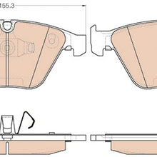 TRW TPC0918A Premium Ceramic Front Disc Brake Pad Set