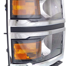 Head Lamp Set of 2 Compatible with CHEVROLET SILVERADO 1500 2014-2015 Right Side and Left Side Assembly Halogen Wt/Lt Models 3Rd Gen. CAPA