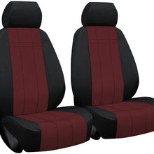 Front Seats: ShearComfort Custom Waterproof Cordura Seat Covers for Toyota Corolla (2020-2020) in Burgundy for Buckets w/Adjustable Headrests (LE Model)