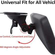 Rear View Mirror, Universal Car Truck Mirror Interior RearView Mirror Suction Cup (Width 24.5cm/9.6in)