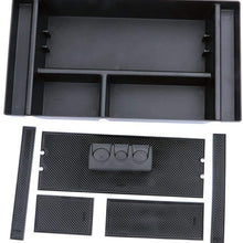 Car Center Console Organizer Tray for 2019 2020 Chevy Silverado 1500/ GMC Sierra 1500 2019 GM Vehicles Accessories (Full Console w/Bucket Seats ONLY)