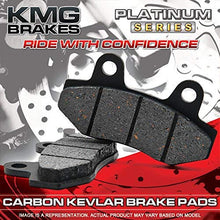 KMG Front Brake Pads for 1999-2002 Kawasaki KVF 300 4X4 Prairie - Non-Metallic Organic NAO Brake Pads Set